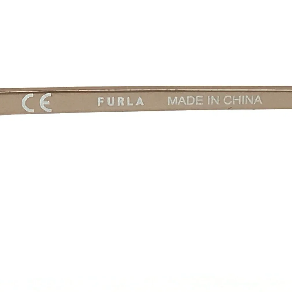 Furla Eyeglasses Frames VFU589 COL.0K99 Burgundy Red Pink Rose Gold 50-19-135